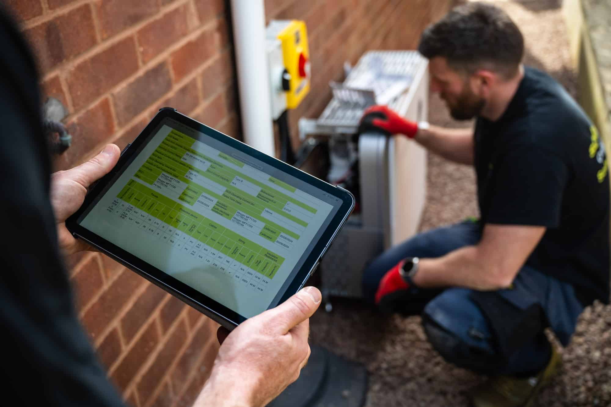 Control your solar panel battery storage on your tablet